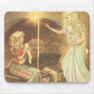 Vintage Fairy Tale, Cinderella en Fairy Godmoeder Muismat