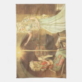 Vintage Fairy Tale, Cinderella en Fairy Godmoeder Theedoek (Verticaal)