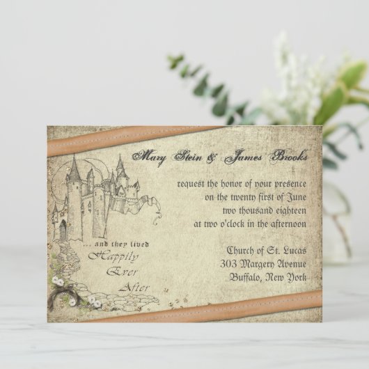 Vintage Fairy Tale Kaart (Staand voorkant)