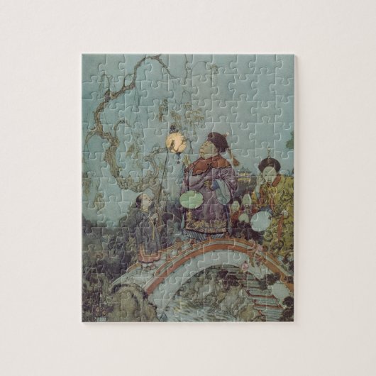 Vintage Fairy Tale, Nightingale, van Edmund Dulac Legpuzzel (Verticaal)
