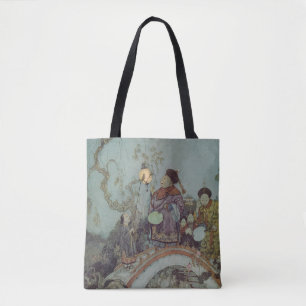 Vintage Fairy Tale, Nightingale, van Edmund Dulac Tote Bag