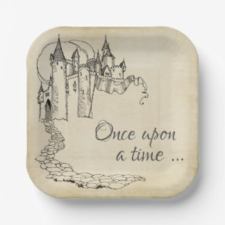 Vintage Fairy Tale Princess Napkins Papieren Bordje