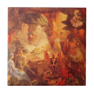 Vintage Fairy Tale The Captive Robin van Fitzgeral Tegeltje