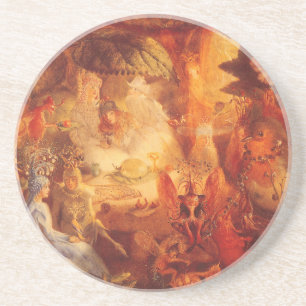 Vintage Fairy Tale The Captive Robin van Fitzgeral Zandsteen Onderzetter