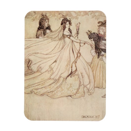 Vintage Fairy Tales, Cinderella by Arthur Rackham Magneet (Verticaal)