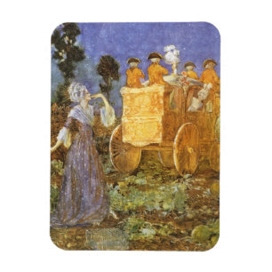 Vintage Fairy Tales Cinderella en Fairy Godmoeder Magneet