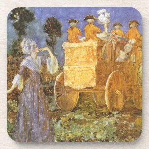 Vintage Fairy Tales Cinderella en Fairy Godmoeder Onderzetter