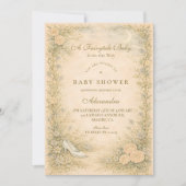 Vintage Fairytale Garden Baby Shower Kaart (Voorkant)