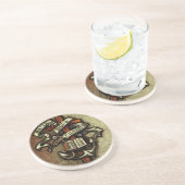 Vintage Faith Hope and Charity Symbol Onderzetter (Zijkant)