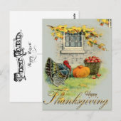 VINTAGE FALL HARVEST AT THE FARM BRIEFKAART (Voorkant / Achterkant)