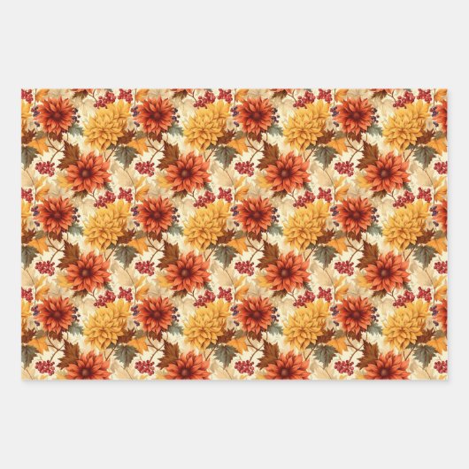 Vintage Fall  Inpakpapier Vel (Voorkant 3)