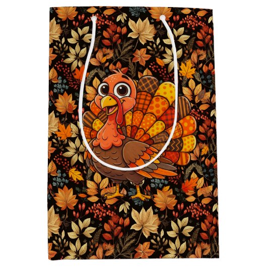 Vintage Fall  Medium Cadeauzakje (Voorkant)