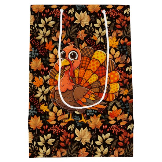 Vintage Fall  Medium Cadeauzakje (Achterkant)