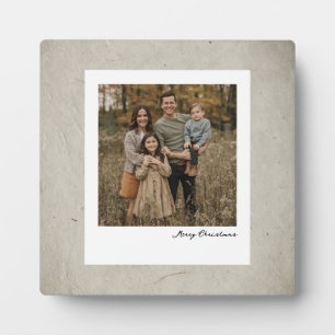 Vintage familie polaroid fotolijst schon script fotoplaat