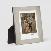 Vintage Family Polaroid Photo Frame Clean Script  Fotoplaat (Voorkant)