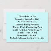 Vintage Family Reunion Park Kaart (Achterkant)