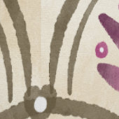 Vintage Fan Palm Watercolor Pattern Behang (Zoom)
