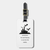 Vintage Fantasy  Dragon  Bagagelabel (Voorkant verticaal)