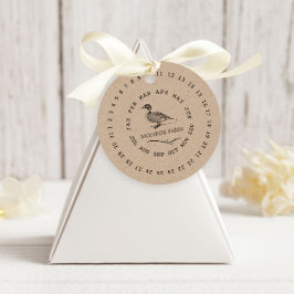 Vintage Farm Encircled Date Egg Carton Bedankjes Labels