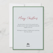 Vintage Farmhouse Pink Truck Village Script Feestdagenkaart (Achterkant)