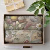 Vintage Farmhouse Rooster and Chicken Collage Tissuepapier (Geschenk)