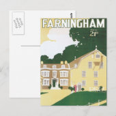 Vintage Farningham England Briefkaart (Voorkant / Achterkant)