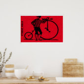 Vintage Farthing-fiets - Matchbox-afdruk - Tsjechi Poster (Keuken)