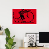Vintage Farthing-fiets - Matchbox-afdruk - Tsjechi Poster (Thuiskantoor)