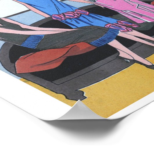 Vintage Fashion Poster (Hoek)