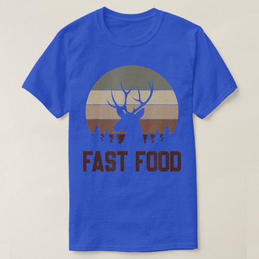 Vintage Fast Food Hunter  Deer Hunting  T-shirt (Design voorkant)