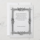 Vintage Father Christmas Portrait Feestdagenkaart (Achterkant)