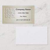 Vintage Faux Ingegraveerd Floral Mandala Visitekaartje (Voorkant / Achterkant)
