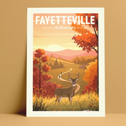 Vintage Fayetteville Arkansas Briefkaart