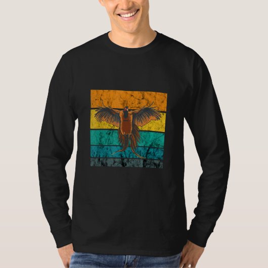 Vintage fazant Hunting Retro T-shirt (Voorkant)