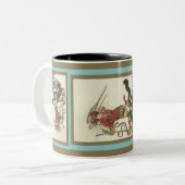 Vintage februari Pisces Zodiac Sun Mok (Voorkant links)