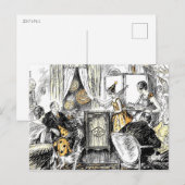 Vintage Feest Vieren Ouderwetse Halloween Uitnodiging Briefkaart (Voorkant / Achterkant)