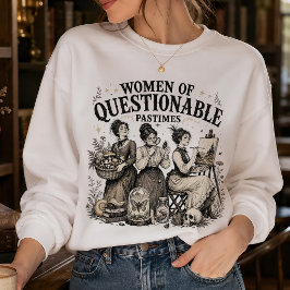 Vintage Feministische Vrouwen Twijfelachtige Bezig Trui