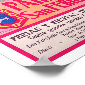 vintage Feria de Pamplona 1948 Poster (Hoek)