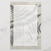 Vintage Ferns Briefpapier (Voorkant)