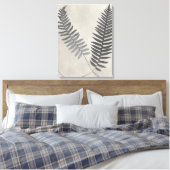 Vintage Ferns Canvas Afdruk (Insitu (Slaapkamer))