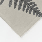 Vintage Ferns Fleece Deken (Hoek)