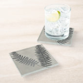 Vintage Ferns Glazen Onderzetter (Schuin)