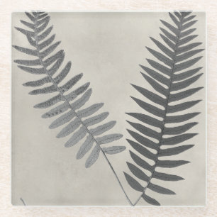 Vintage Ferns Glazen Onderzetter