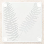 Vintage Ferns Glazen Onderzetter (Achterkant)