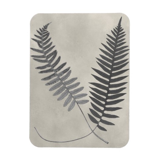 Vintage Ferns Magneet (Verticaal)