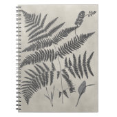 Vintage Ferns Notitieboek (Voorkant)