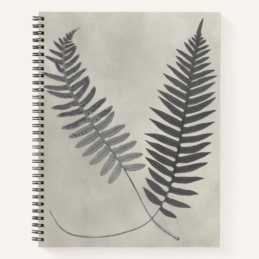 Vintage Ferns Notitieboek (Voorkant)