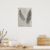 Vintage Ferns Poster (Keuken)