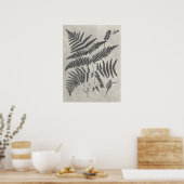 Vintage Ferns Poster (Keuken)