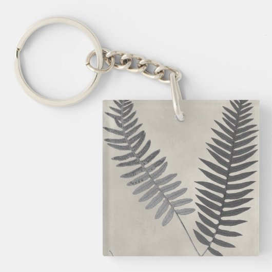 Vintage Ferns Sleutelhanger (Voorkant)